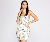 Go With Florals Mini Dress